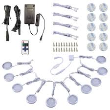 Aiboo Linkable Under Cabinet Led Lighting 12v Dimmable Puck Lights Wit