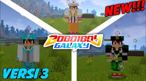 Here are the most popular skins for boboiboy ! Terbaru Addon Boboiboy V3 Mcpe Addon Boboiboy Galaxy Minecraft Youtube
