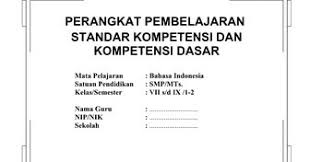 Silabus bahasa indonesia kelas 7 semester 1. Rpp Dan Silabus Mapel Bahasa Indonesia Smp Kelas 7 8 9 Ktsp Semester 1 Dan 2 Makalah Pedia