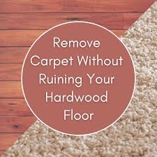 Both wood plastic composite and stone plastic composite have a thick, rigid core that will hide any imperfections in the subfloor. How To Remove Carpet Without Ruining Your Hardwood Floor Dengarden