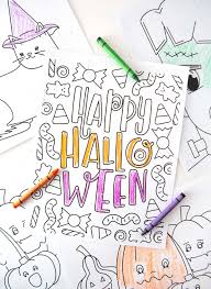 The spruce / ashley deleon nicole these free pumpkin coloring pages will be sna. Free Halloween Coloring Pages Design Eat Repeat