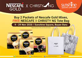 This is concrete playground x nescafe — episode three: Sunshine Retail Penang Get A Free Nescafe X Christy Ng Tote Bag When You Purchase Any 2 Packets Of Nescafe Gold Mixes At Nestle Fair Sunshine Square Bayan Baru While