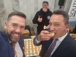 Happy birthday to my brother Paul 🥳 Earlier this week, Paul's business  'The Custard Pie' came to Parliament (along with 43 other Kapiti food  producers). David MacLeod and I were