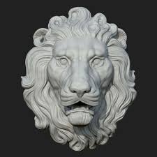 Lion Head 3d Model Lion Sculpture Lion Head Lion Art