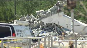 Residents' furniture and belongings could be seen in what remained of their homes. Traffic Camera Video Shows The Devastating Moment Of The Miami Bridge Collapse Video Abc News