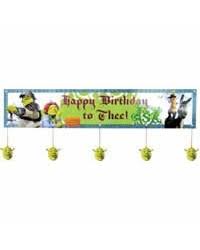 Fill shrek birthday party goodie bags with such favor items as candy necklaces, mini goblets, sticker sheets, shrek ears, and so on. Shrek Party Ware Candles Plates Cups Serviettes Party Blowers