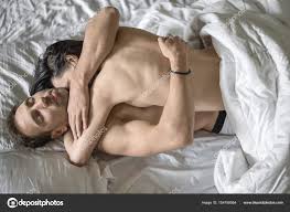 Sexy hugging couple — Stock Photo © bezikus 154758954