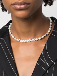 Sporty & Rich Collier Wellness Serti De Perles