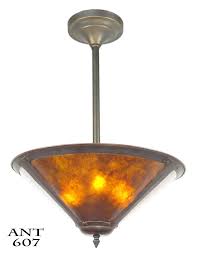 Ceiling fixtures literally have the ability to transform a ceiling lighting transforms dark dreary halls and entrance areas into welcoming spaces. Vintage Hardware Lighting Mission Style Or Arts Crafts Ceiling Bowl Pendant Light Fixture Ant 607
