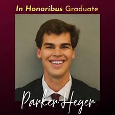 What are Parker Heger's future plans after graduating from NSU?