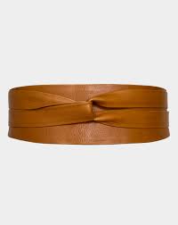 Wrap Belt | Wrap Cognac Belt | Women's Leather Belt Original Size ≈ 96"