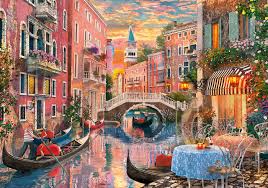 The interlocking tiles were a. Venice Evening Sunset 6000 Pieces High Quality Collection Clementoni