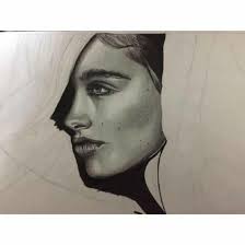 رسم بالابيض و الاسود شذى خالد stippling art portrait tattoo art