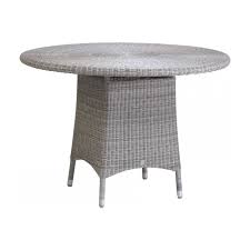 Table de jardin de repas naterial odyssea nous sommes contents de notre achat bien que la table ne soit pas parfaite (quelques petits défaut) mais. Table De Jardin Ronde Diametre 110 Cm En Resine Tressee Brin D Ouest