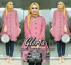 Kami menyediakan tunik import dan lokal dengan harga grosir yang murah plus dengan beragam model yang bervariasi. Model Baju Blouse Atasan Tunik Polos Lengan Panjang Ryn Fashion