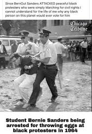 On august 5, 1963, jerry temaner was a young filmmaker on location of the growing protest movement emerging in chicago. Bernie In 1964 Being Arrested For Throwing Eggs At Black Protestors Civil Rights March Tigerdroppings Com