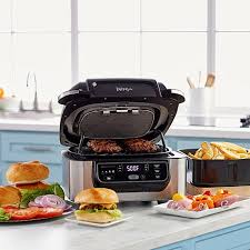Ninja Foodi 5 In 1 Indoor Grill With Air Fry Roast Bake Dehydrate 9390160 Hsn