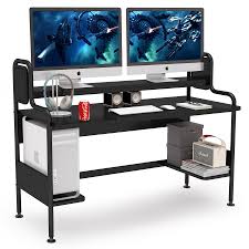 We take a look at 16 computer desks for every gamer type. Tribesigns 55 Inch Computer Gaming Desk With Hutch And Storage Shelves Overstock 32566916