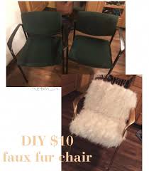Diy Faux Fur Chair White And Gold Under 10 By Ryleybisaillon Furchairs Makeup Room Diy Office Furniture Diy Room Diy