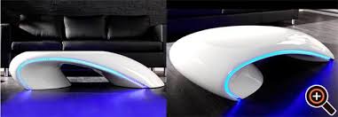 Modern in matter betonoptik und weiß. Couchtisch Weiss Design