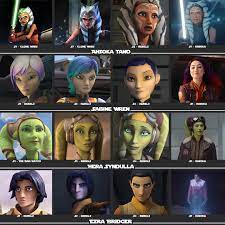 Collage of Ahsoka Characters Throughout Time : r/StarWars
