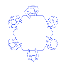 Hexagon Table Sizes Dimensions Drawings Dimensions Guide