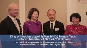 Malaysian, male, aged 61, was appointed to the board on 18 october 1996 as an executive director. Tan Sri Dr Francis Yeoh Appointed Board Member Of Global Child Forum By King Of Sweden Youtube
