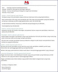 11 Contoh Surat Perusahaan Mana Yang Anda Perlukan Di 2020 Keuangan Surat Audit Internal