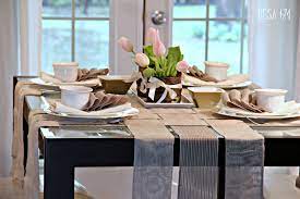 Choose the right size of runner based on the size of your dining or center table. No Sew Table Runner Besa Gm