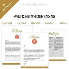 Wedding Planning Client Welcome Package For Event And Wedding Etsy Event Planning Quotes Stress Free Wedding Event Planning Proposal