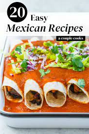 20 Easy Mexican Recipes A Couple Cooks Recipe Mexican Food Recipes Easy Turkey Burger Recipes Healthy Recipes