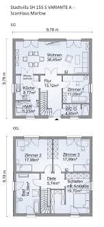 Fertighaus Stadtvilla Grundriss Quadratisch Mit Zeltdach Architektur 5 Zimmer 150 Qm Erdgeschoss Stadtvilla Grundriss Einfamilienhaus Grundriss Stadtvilla