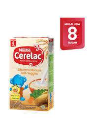 Karena penyajiannya begitu praktis, namun soal rasa juara. Nestle Bubur Bayi Cerelac Probiotik Tim Ayam Sayur Box 120g Klikindomaret