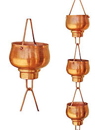 Curbside pickup · savings spotlights · everyday low prices Monarch Pure Copper Hibiki Rain Chain 8 1 2 Feet Length Buy Online In Solomon Islands At Solomon Desertcart Com Productid 58951851