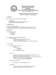 In reality, getting your first health insurance plan does not have to be daunting. Semi Detailed Lesson Plan Grade 9 Health Pdf Lesson Plan Bullying