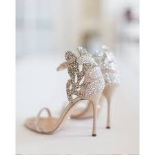 Champagne Wedding Shoes Rhinestone Stiletto Heels Bridal Sandals In 2020 Champagne Wedding Shoes Fun Wedding Shoes Bridal Sandals