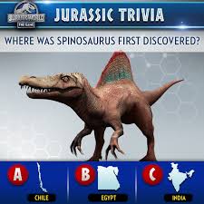 Of course when the movie came out, my daughter thought it was just too cool not to sneak out of the house and to. Jurassic World The Game Level 35 Players Can Now Unlock The Mighty Spinosaurus For A Limited Time Do You Know Where It Was First Discovered Let Us Know In The