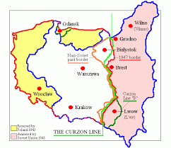 Polish history | polish history map: Poland S Old And New Borders In 1945 Poland History Poland Map Poland