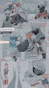 1366×768 best hd wallpapers of anime, tablet, laptop desktop backgrounds for pc & mac, laptop, tablet, mobile phone category: Kakashi Hatake Gray Collage Background Naruto Wallpaper Anime Wallpaper Collage Background