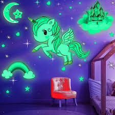 If you have kids birthday party at home and didn't understand what to do then watch this video and follow the diy.definitely your. Nursery Unicorn Room Decor For Girls Bedroom Unicorn Wall Stickers For Kids 2 Sheets Unicorn Wall Decal For Girls Bedroom Glow In The Dark Stars For Ceiling Decor