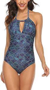 B2prity Women One Piece Swimsuit Tummy Control Swimwear V Neck Bathing Suit At Amazon Wom Women S One Piece Swimsuits Swimwear One Piece Swimsuit Tummy Control