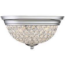 Flush mount ceiling lights on claxy are stylish & functional. Possini Euro Faith Chrome Crystal Ceiling Lights Set Of 2 9k035 Lamps Plus