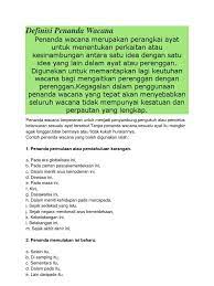 Pada zaman dahulu kerajaan melayu melaka merupakan sebuah kerajaan yang kuat. Definisi Penanda Wacana