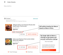 Amazon's return policy states that you must accept the return at the buyer's expense, provide a prepaid return label, or issue a full refund and tell the buyer to keep the item. How Do I Process Return For Lazmall And Non Lazmall Item