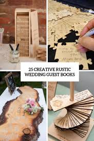 Check spelling or type a new query. 25 Creative Rustic Wedding Guest Books Weddingomania