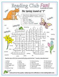 Can your children fill in all the correct spring words? Spring Sound Of I Phonics Crossword Puzzle Teaching Resources