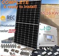 15.36kW Home REC N-PEAK Ground-Mounted Solar Panel System