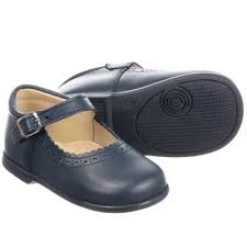 Suitable For First Walkers These Smart Navy Blue Shoes For Girls Are By British Brand Early Days In A Classic Style They Are Ma