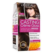 Great results over five uses. Loreal Paris Casting Creme Gloss Conditioning Hair Color 500 Medium Brown 87 5gm 72ml