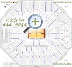 At T Center Seat Row Numbers Detailed Seating Chart San
